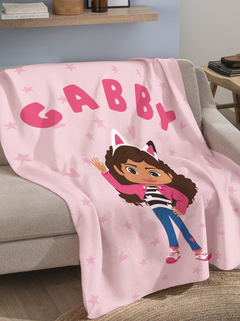 Plaid 'Gabby et la maison magique' Rose - Kiabi