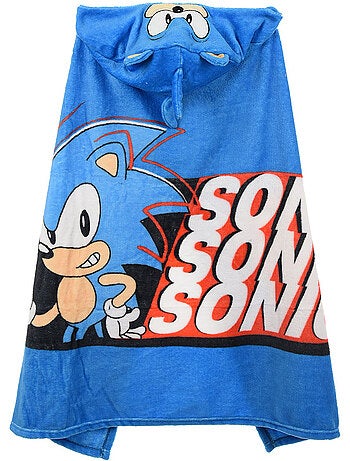 Plaid garçon sonic - licence officielle