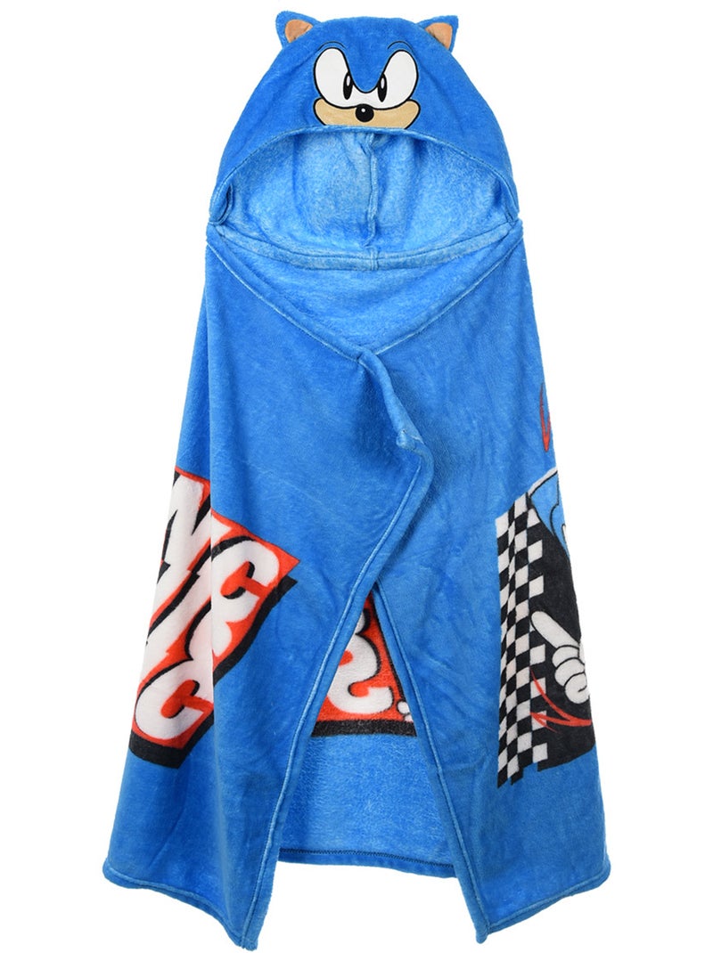 Plaid   garçon sonic - licence officielle Bleu - Kiabi