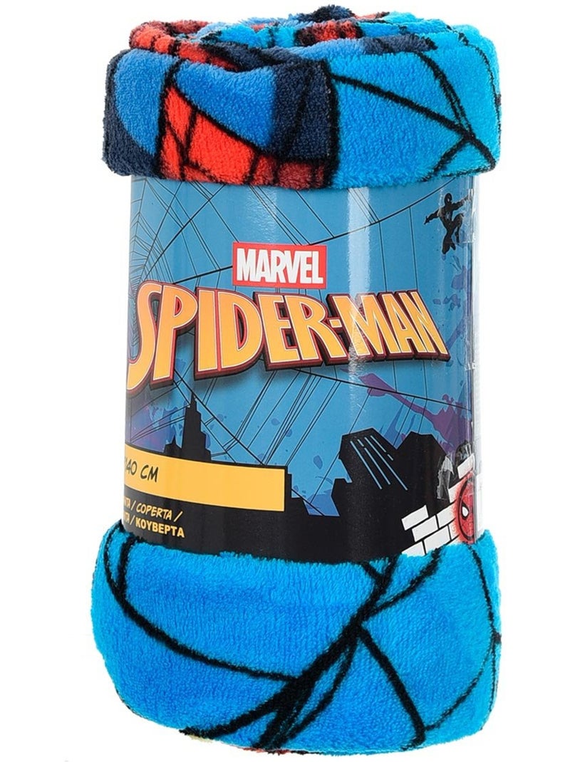 Plaid   garçon spiderman - licence officielle Bleu - Kiabi