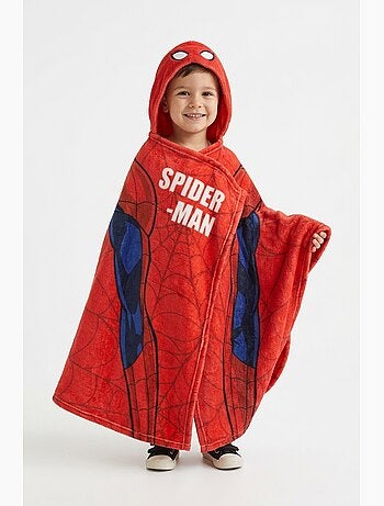 Plaid garçon spiderman - licence officielle