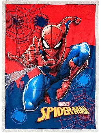 Plaid garçon spiderman - licence officielle