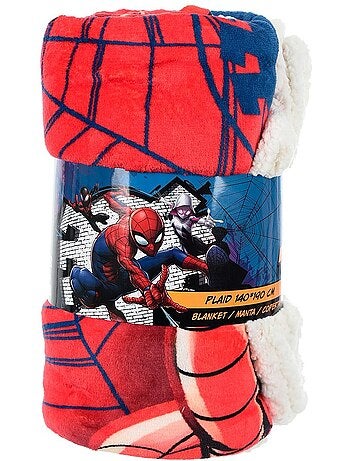 Plaid garçon spiderman - licence officielle