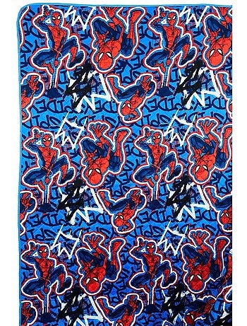 Plaid garçon spiderman - licence officielle