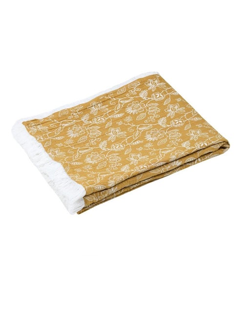 Plaid gaze de coton 125x150cm Collection Soleil - Kiabi