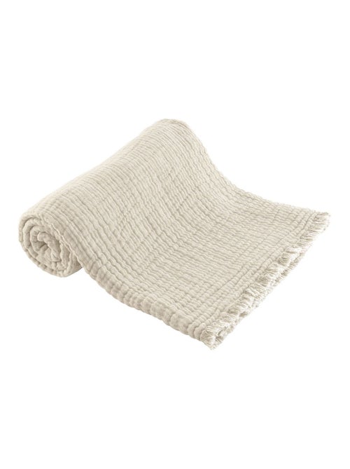 Plaid gaze de coton et laine ESTRELA - Kiabi