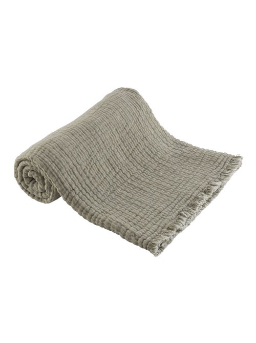 Plaid gaze de coton et laine ESTRELA - Kiabi