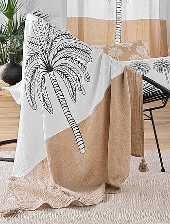 Plaid Gaze de coton OASIA Douceur d'Intérieur