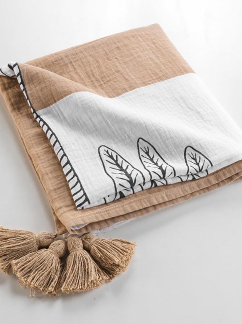 Plaid Gaze de coton OASIA Douceur d'Intérieur - Kiabi