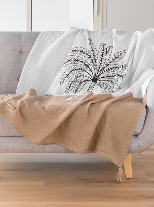 Plaid Gaze de coton OASIA Douceur d'Intérieur - Kiabi