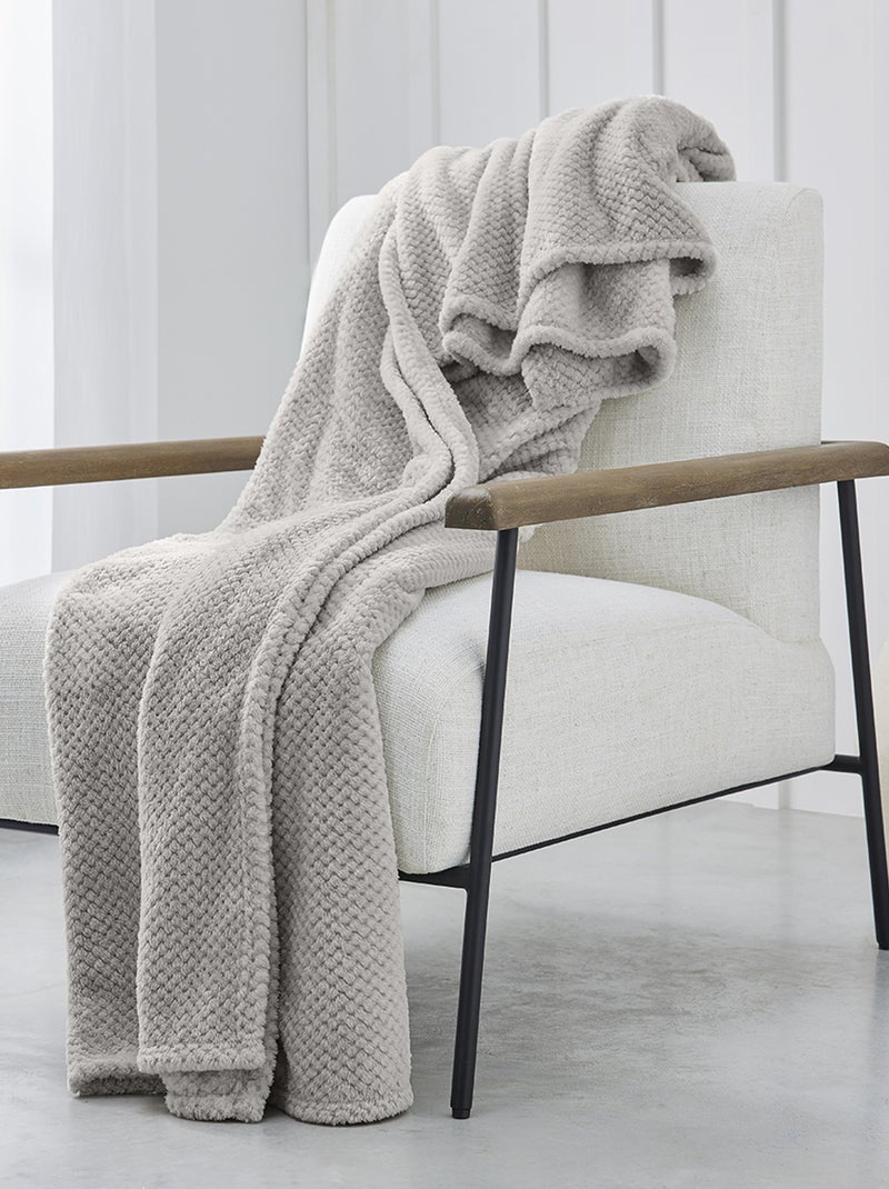 Plaid grand format beige - Kiabi