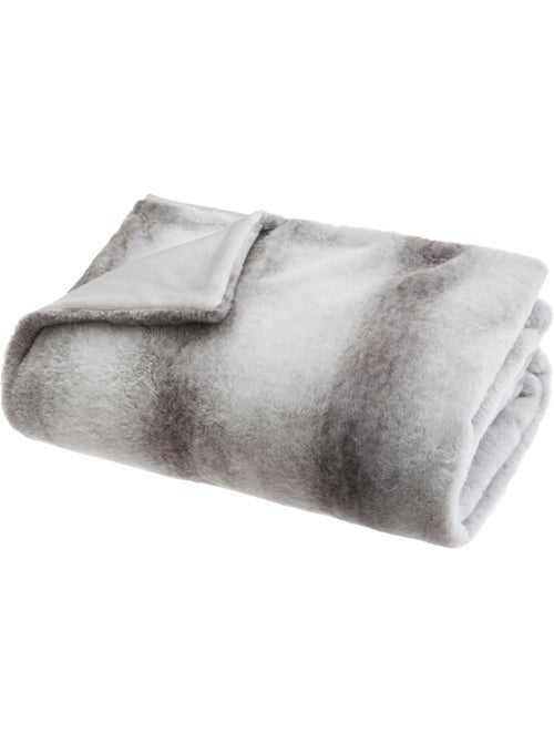 Plaid gris bicolore 130x180cm - Kiabi Plaid gris bicolore 130x180cm - Kiabi
