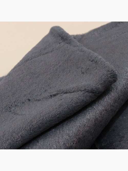 Plaid gris brillant 130x160cm - Kiabi