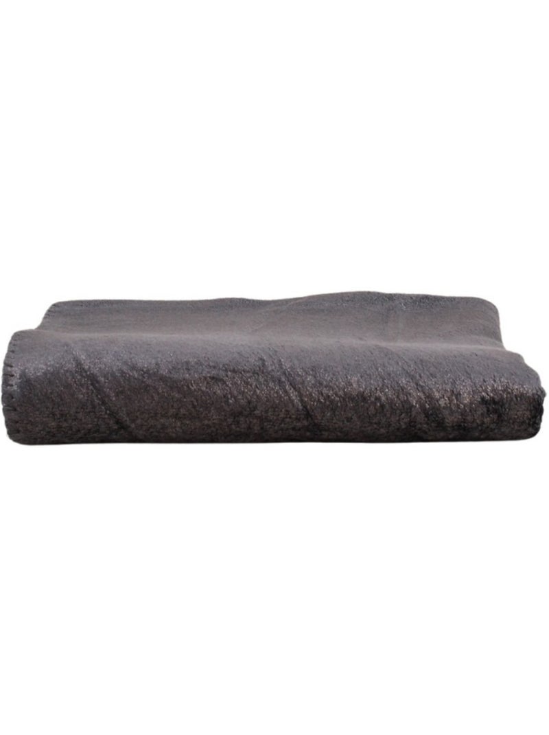 Plaid gris brillant 130x160cm Gris foncé - Kiabi