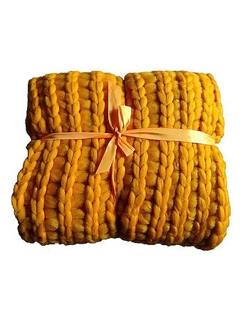 Plaid grosse maille - L. 150 x l. 120 cm