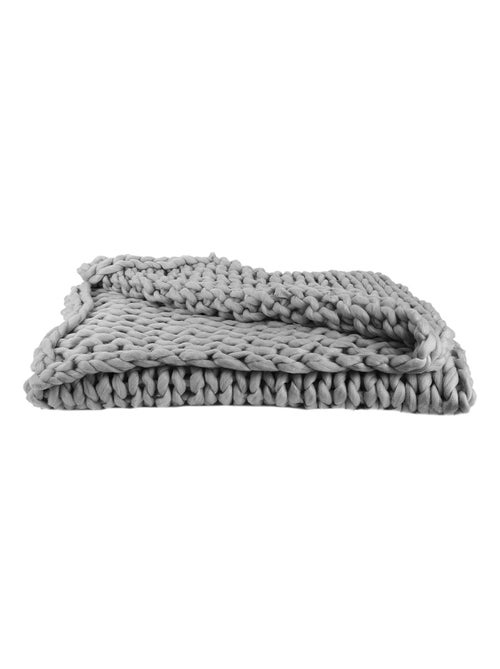 Plaid grosse maille CHUNKY - Kiabi