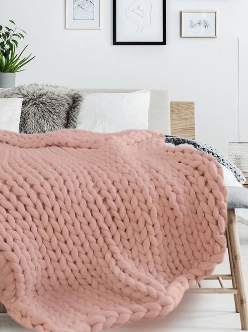 Plaid grosse maille Chunky - Kiabi