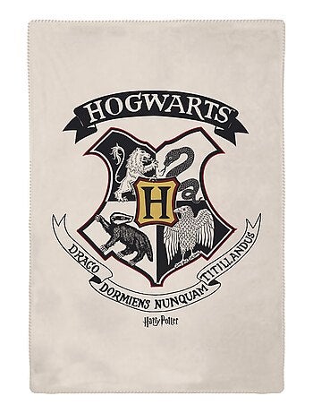 Plaid Harry Potter Poudlard 110x130 cm - 100% Polyester