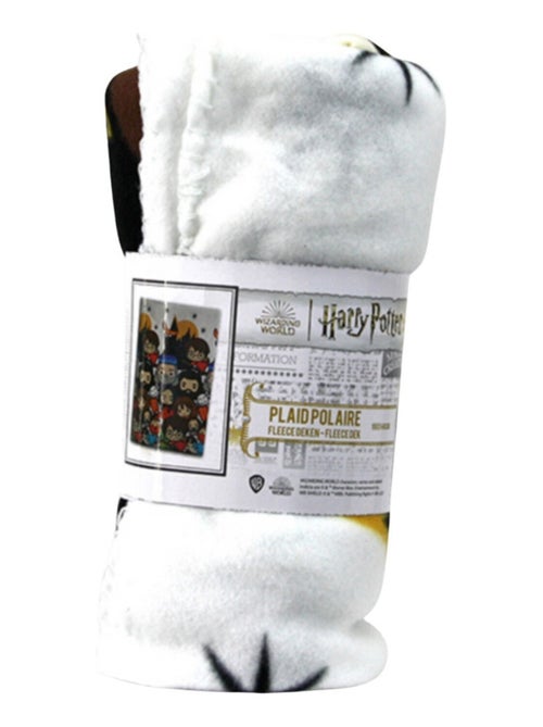 Plaid Harry Potter tous les personnages dessinés - 140x100 - Kiabi
