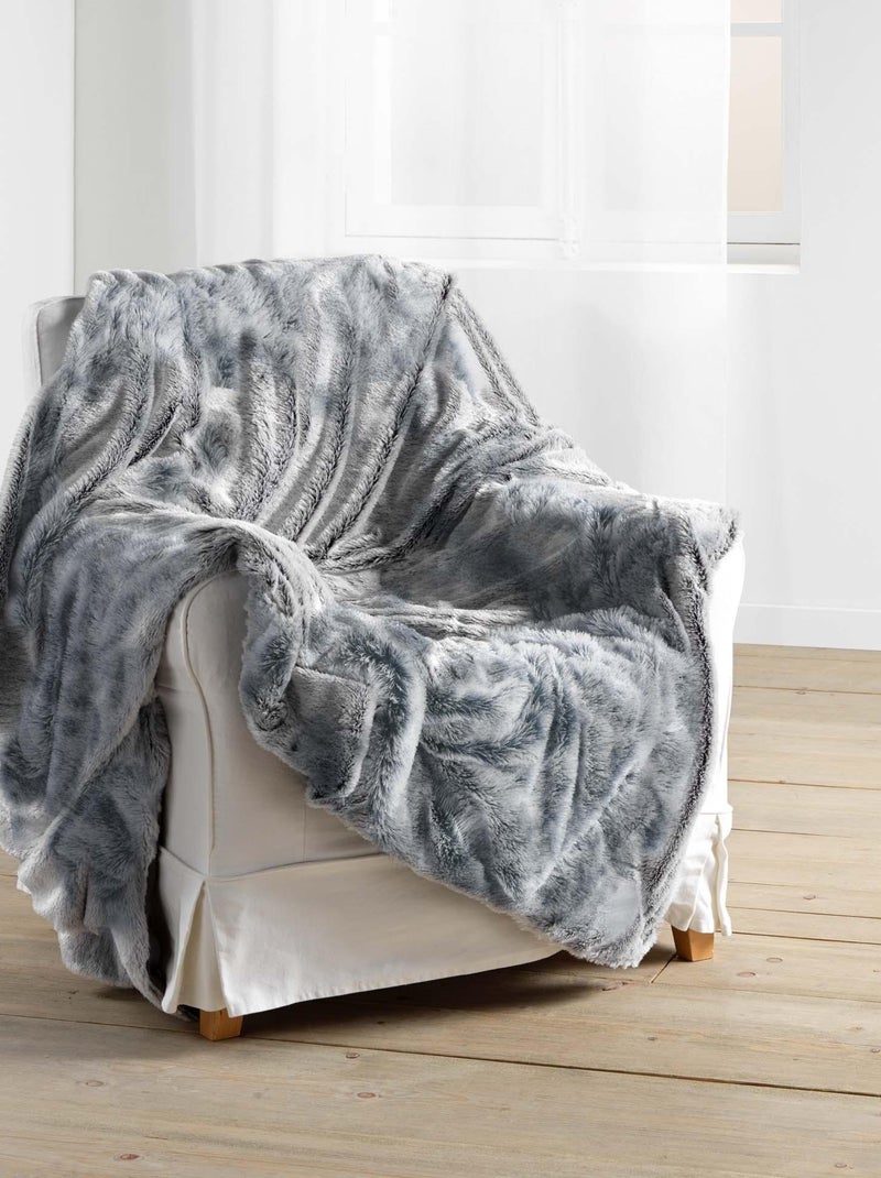 Plaid imitation Collection Antartic Gris - Kiabi