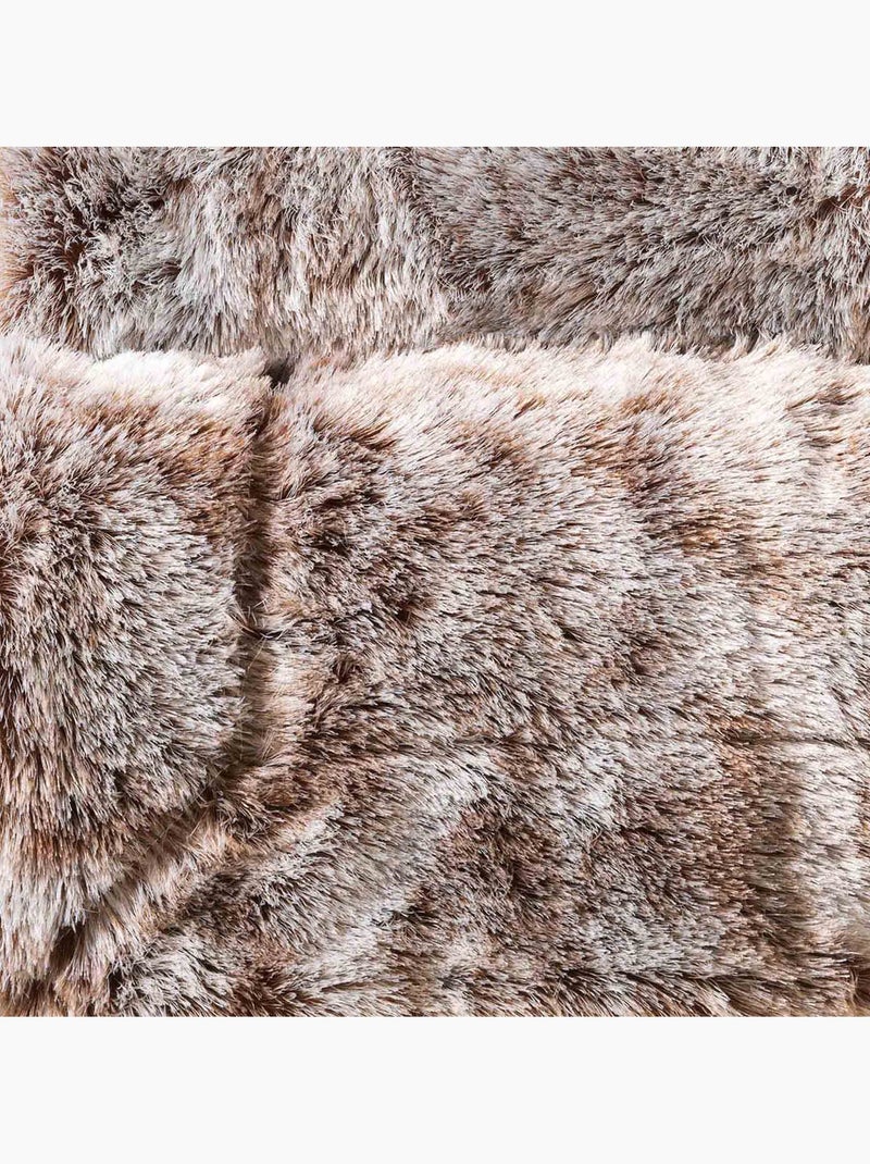 Plaid imitation Collection Antartic Marron chocolat - Kiabi