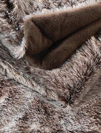 Plaid imitation fourrure antartic - Douceur D'intérieur