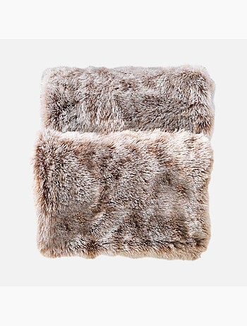 Plaid imitation fourrure antartic - Douceur D'intérieur