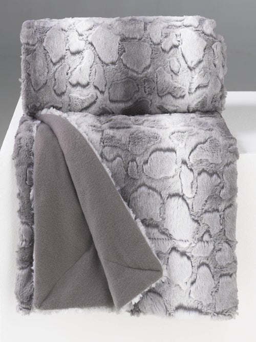 Plaid imitation fourrure Collection Siberie - Kiabi