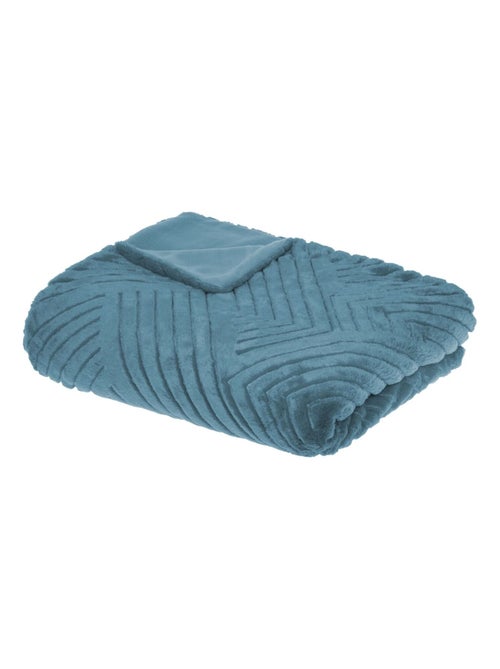 Plaid imitation fourrure effet 3D - Kiabi Plaid imitation fourrure effet 3D - Kiabi