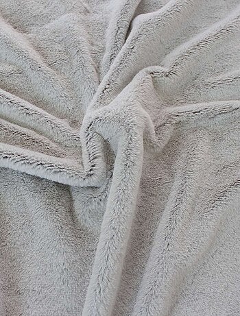 Plaid imitation fourrure et flanelle AZURA