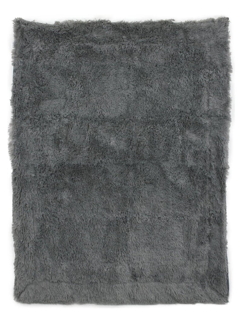 Plaid imitation fourrure LICIA Gris - Kiabi