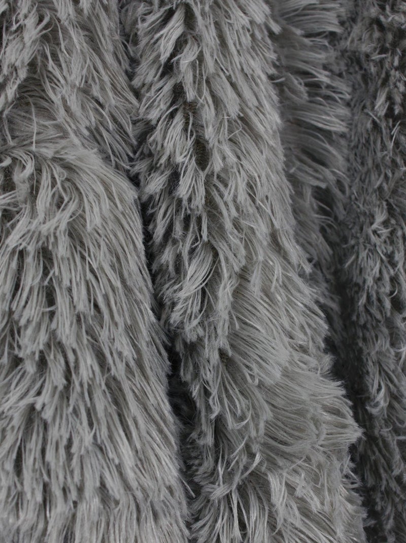 Plaid imitation fourrure LICIA Gris - Kiabi
