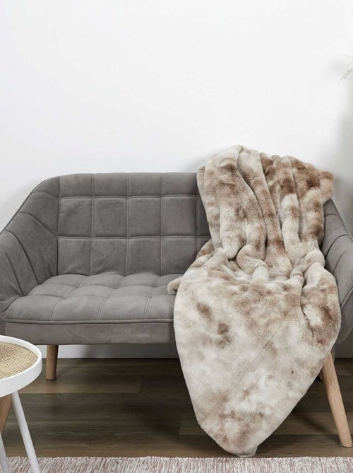 Plaid imitation fourrure OPULENCE - Kiabi Plaid imitation fourrure OPULENCE - Kiabi