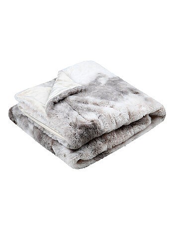 Plaid imitation fourrure ultra douce