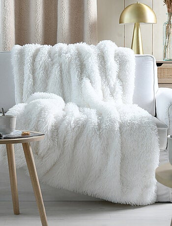 Plaid imitation fourrure ultra doux