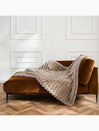 Plaid imitation fourrure/polaire – Boudoir
