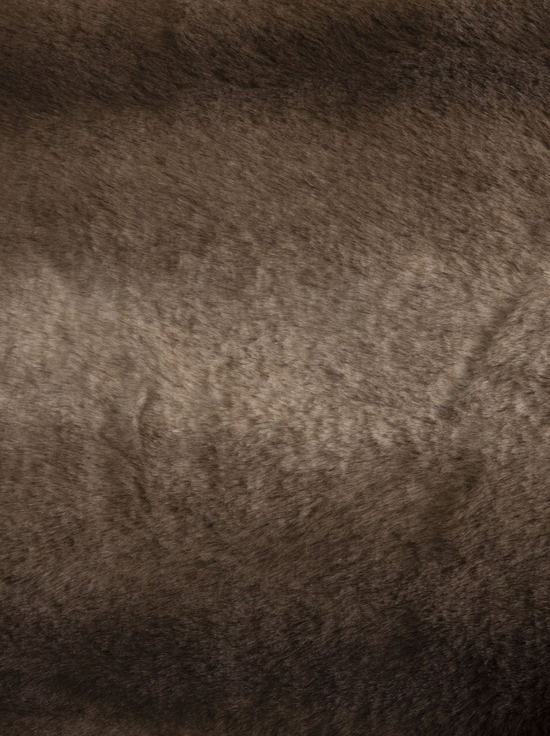 Plaid imitiation fourrure Grizzli Marron - Kiabi