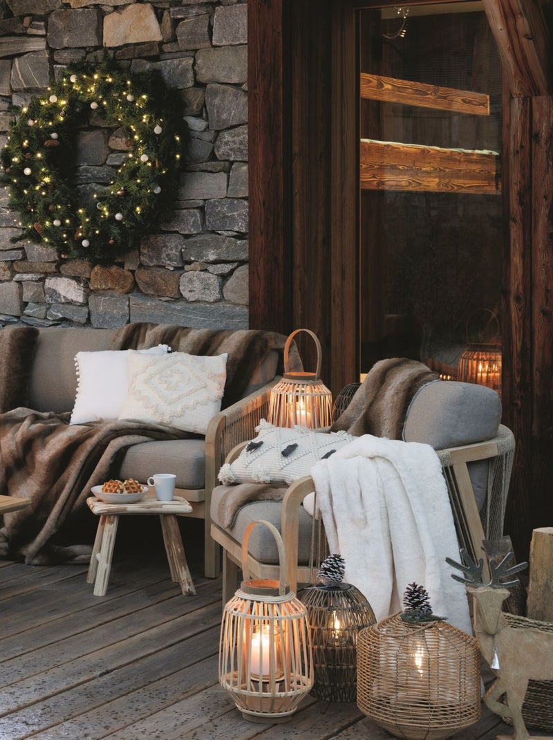 Plaid imitiation fourrure Grizzli Marron - Kiabi