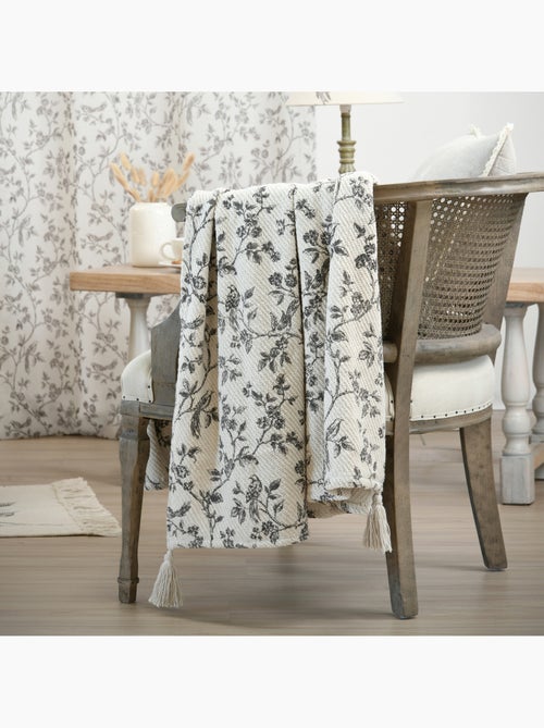 Plaid imprimé floral esprit campagne chic - Kiabi Plaid imprimé floral esprit campagne chic - Kiabi
