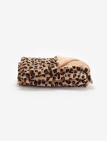 Plaid imprimé 'léopard'