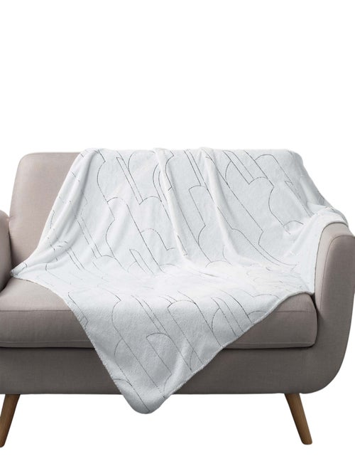 Plaid imprime metallise Domeas - Kiabi
