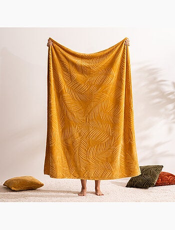 Plaid imprimé motifs tropicaux zoa