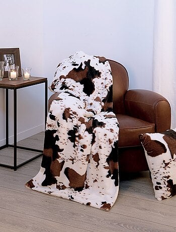 Plaid imprimé vache