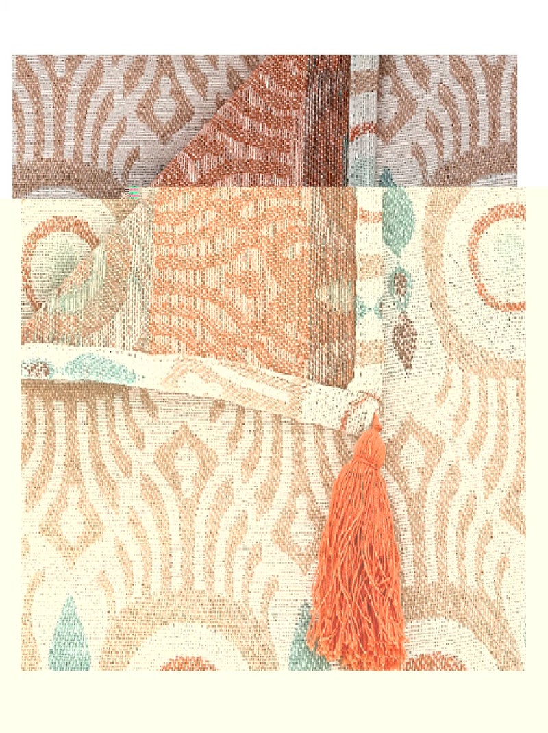 Plaid Jacquard Ikat Orange - Kiabi
