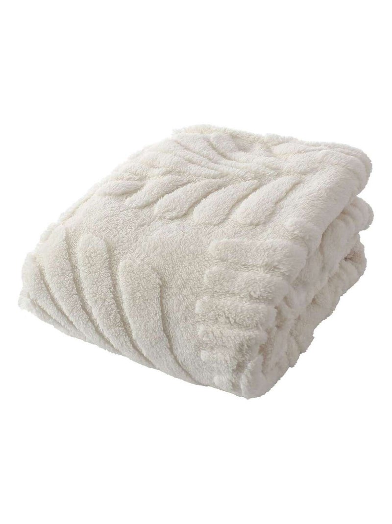 Plaid jacquard Lodge Beige - Kiabi
