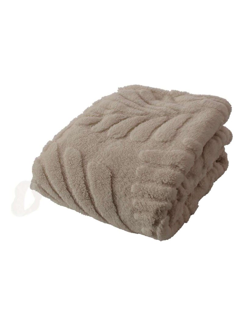 Plaid jacquard Lodge Taupe - Kiabi