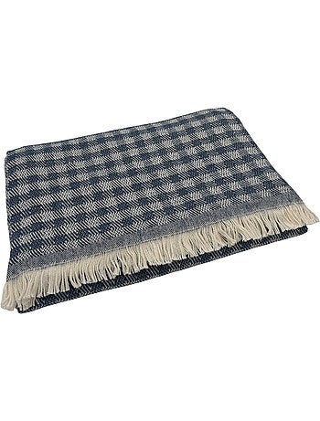 Plaid jacquard vichy en coton