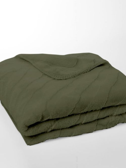 Plaid jacquard zébré MATCHA - Kiabi Plaid jacquard zébré MATCHA - Kiabi