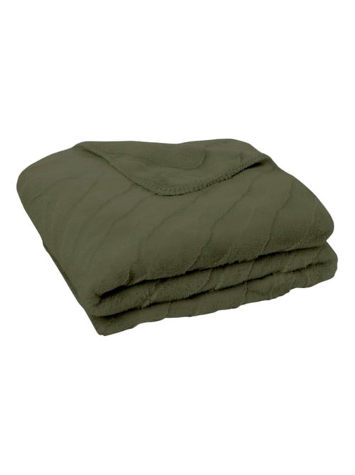 Plaid jacquard zébré MATCHA - Kiabi Plaid jacquard zébré MATCHA - Kiabi
