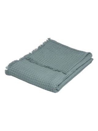 Plaid jete de lit widdy bleu celadon 130 x 180 cm
